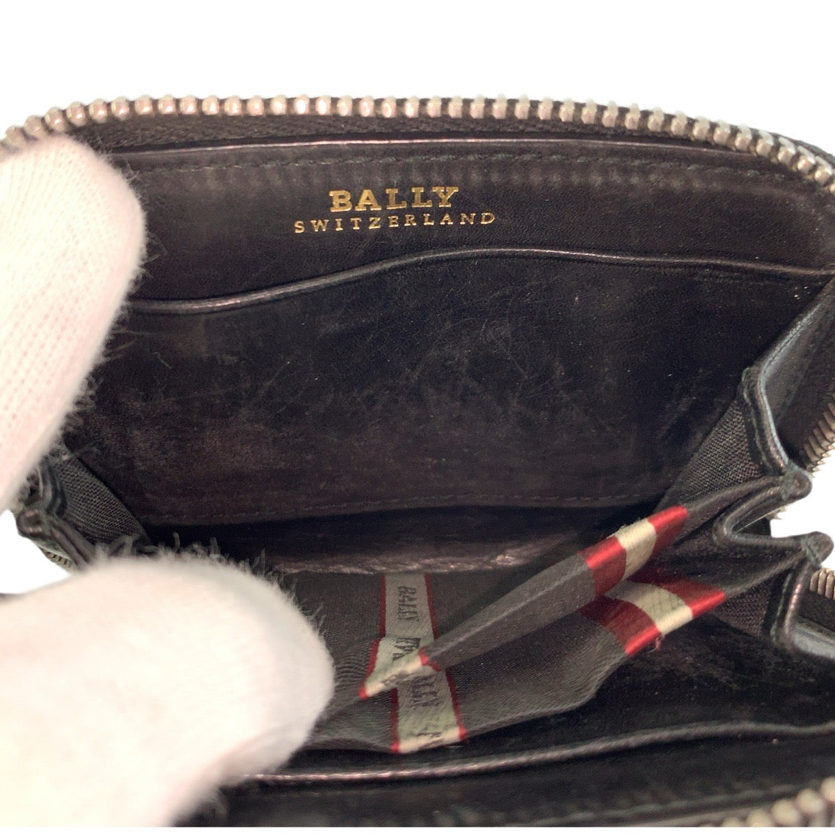 25029
BALLY バリー トレインスポッティング ブラック 黒 レザー コインケース カード入れ メンズ AB2