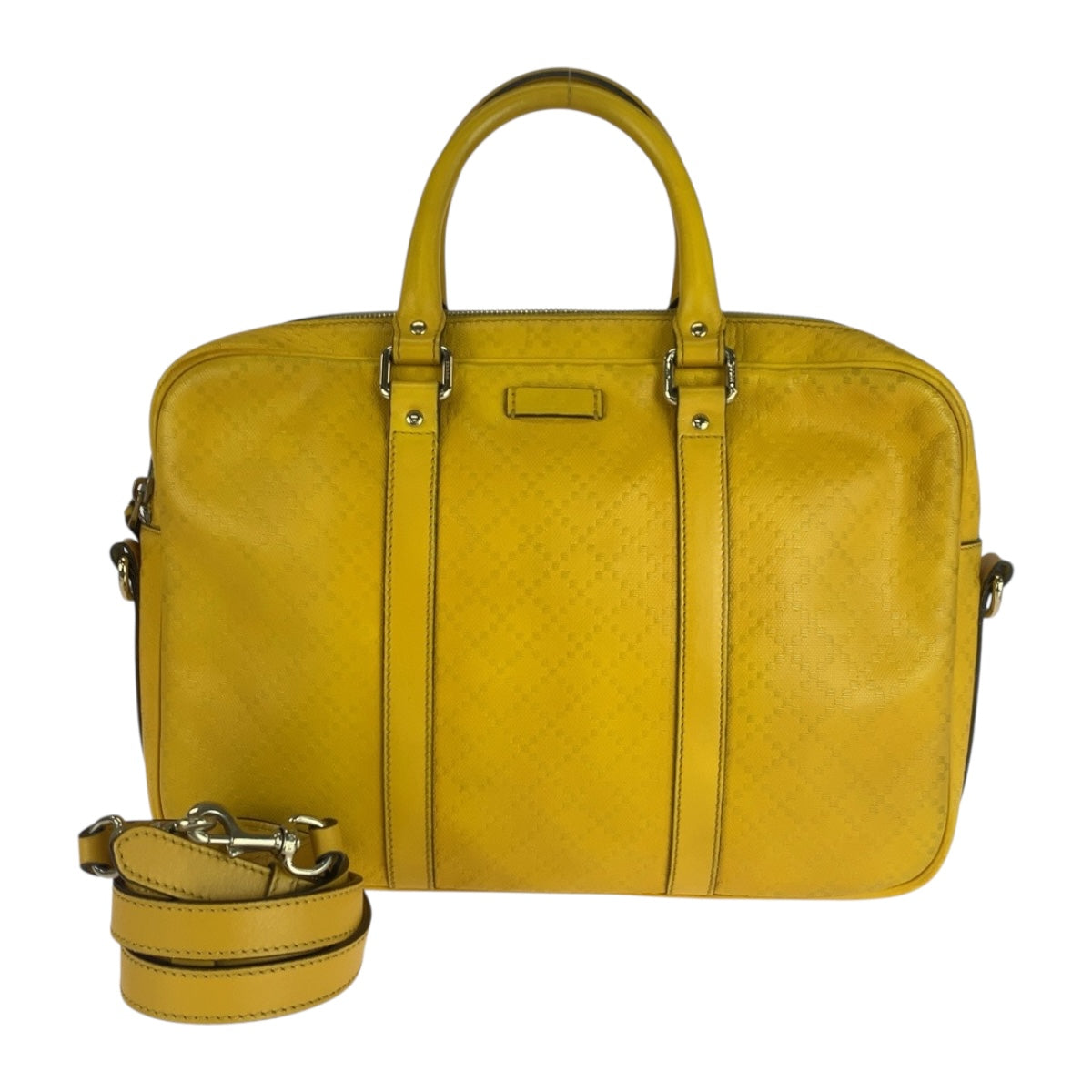 25044
GUCCI グッチ ディアマンテ イエロー シルバー金具 レザー 344357 ビジネスバッグ ブリーフケース ショルダーバッグ メンズ ABP44