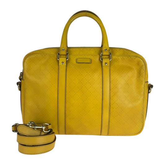 25044
GUCCI グッチ ディアマンテ イエロー シルバー金具 レザー 344357 ビジネスバッグ ブリーフケース ショルダーバッグ メンズ ABP44