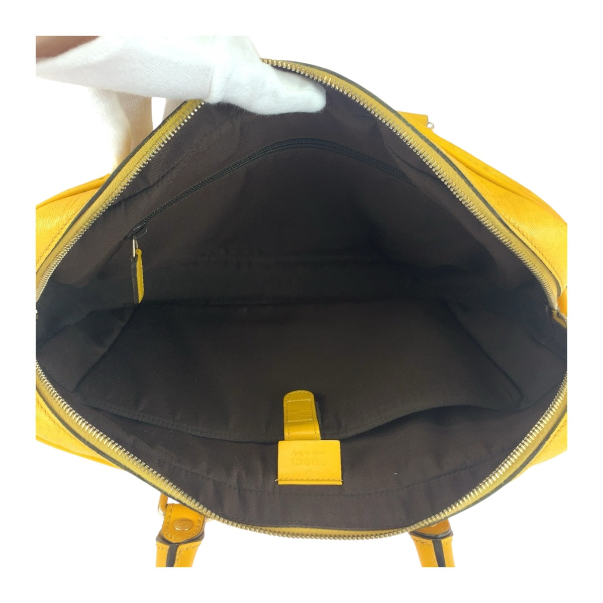 25044
GUCCI グッチ ディアマンテ イエロー シルバー金具 レザー 344357 ビジネスバッグ ブリーフケース ショルダーバッグ メンズ ABP44