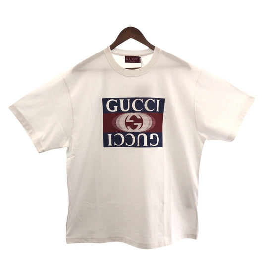 25053
GUCCI グッチ サバト デ サルノ ホワイト マルチカラー コットン 796395 半袖Ｔシャツ メンズ N50