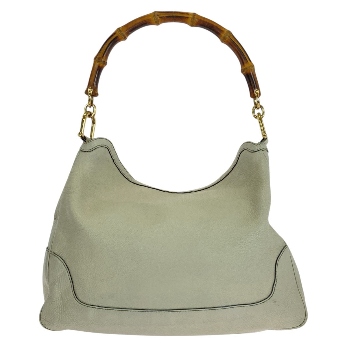 25055
GUCCI グッチ バンブー アイボリー ゴールド金具 レザー 282315 ショルダーバッグ ハンドバッグ 2WAY レディース AB44