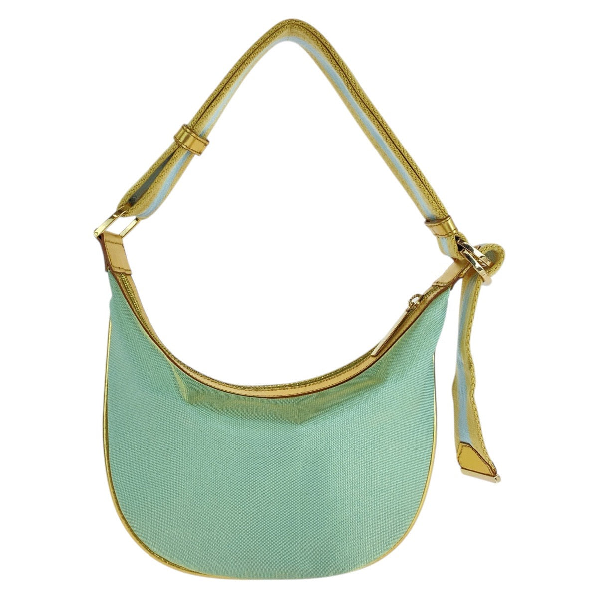 25057
GUCCI グッチ シェリーライン グリーン ゴールド キャンバス 001 4186 ホーボー ショルダーバッグ レディース A54