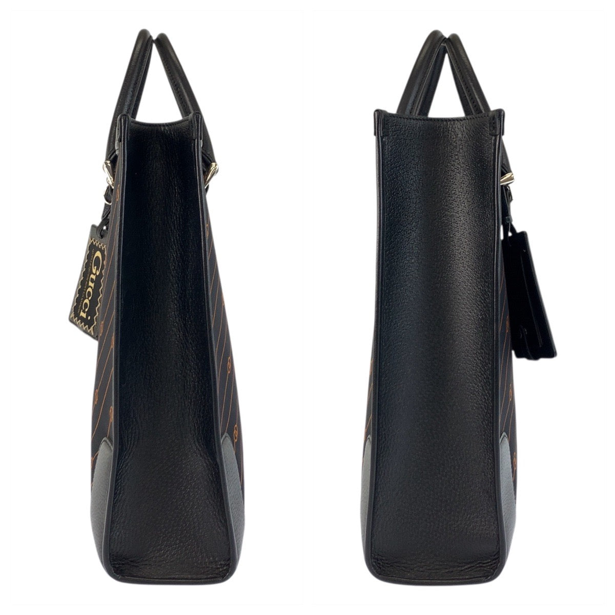 25061
GUCCI グッチ インターロッキング ブラック 黒 オレンジ シルバー金具 キャンバス / レザー 752586 ビジネスバッグ トートバッグ ショルダーバッグ 2way 男女兼用 メンズ SA160