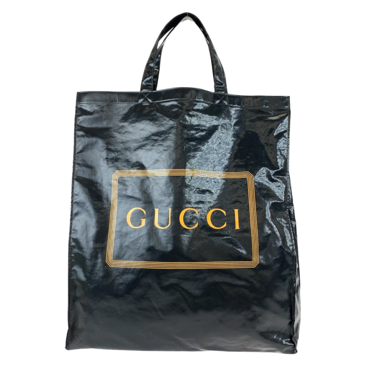25062
GUCCI グッチ ブラック イエロー コーティングキャンバス 575140 トートバッグ ビジネスバッグ メンズ SA40