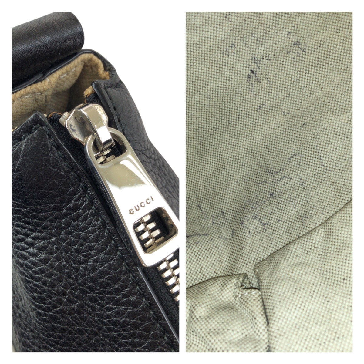 25091
GUCCI グッチ インターロッキングG ブラック 黒 シルバー金具 レザー 322059 ショルダーバッグ メッセンジャーバッグ メンズ ABP42