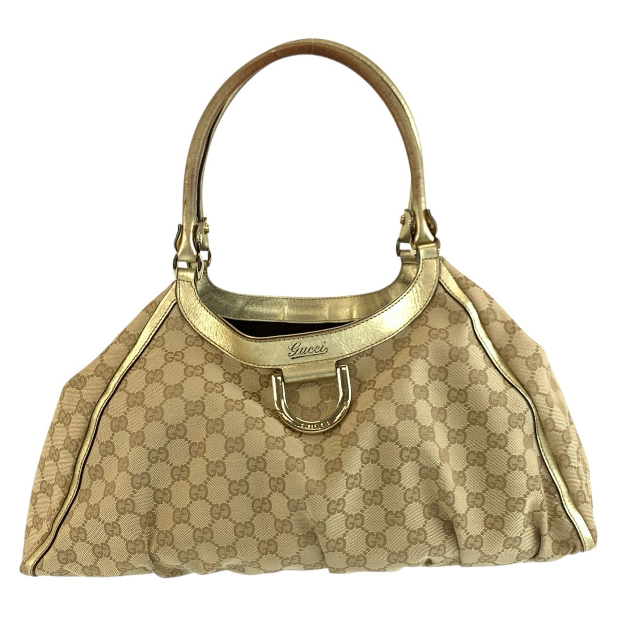 25092
GUCCI グッチ アビー ベージュ ゴールド金具 GGキャンバス 189835 トートバッグ ショルダーバッグ レディース AB34