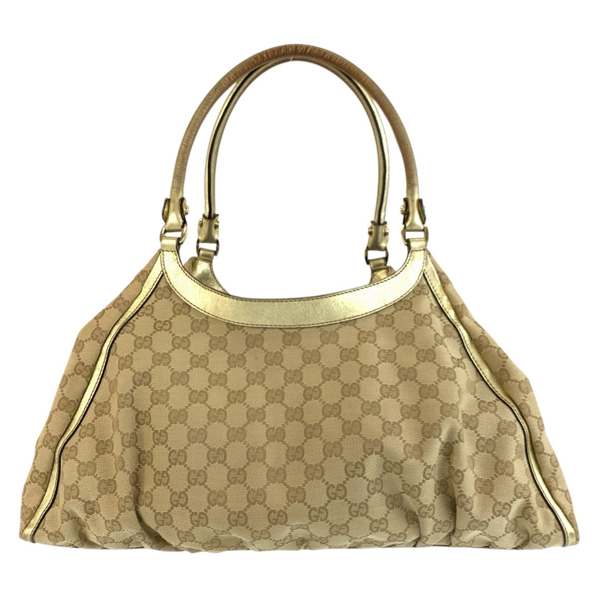 25092
GUCCI グッチ アビー ベージュ ゴールド金具 GGキャンバス 189835 トートバッグ ショルダーバッグ レディース AB34