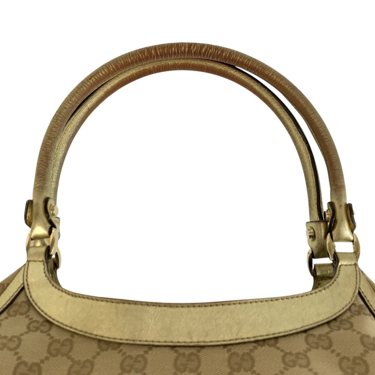 25092
GUCCI グッチ アビー ベージュ ゴールド金具 GGキャンバス 189835 トートバッグ ショルダーバッグ レディース AB34
