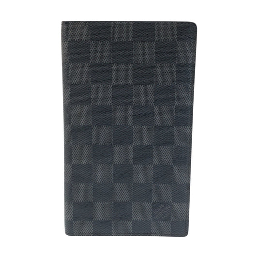 25093
LOUIS VUITTON ルイヴィトン ダミエ グラフィット ポルトフォイユ ブラザ ブラック グレー シルバー金具 PVC N62665 長財布 ロングウォレット メンズ AB21