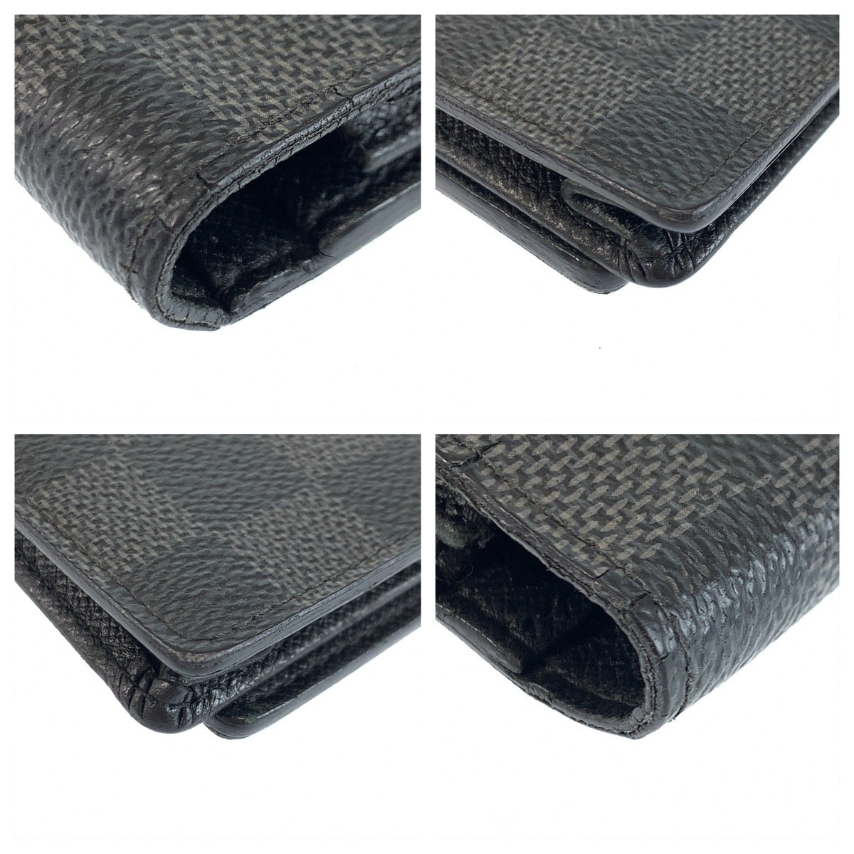 25093
LOUIS VUITTON ルイヴィトン ダミエ グラフィット ポルトフォイユ ブラザ ブラック グレー シルバー金具 PVC N62665 長財布 ロングウォレット メンズ AB21
