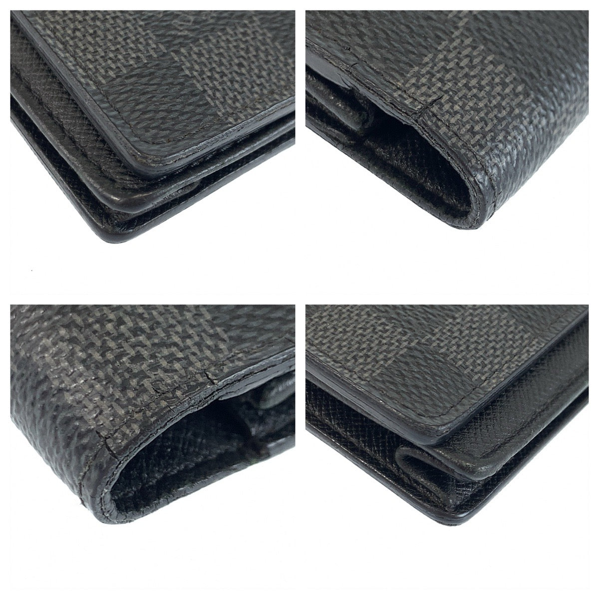 25093
LOUIS VUITTON ルイヴィトン ダミエ グラフィット ポルトフォイユ ブラザ ブラック グレー シルバー金具 PVC N62665 長財布 ロングウォレット メンズ AB21