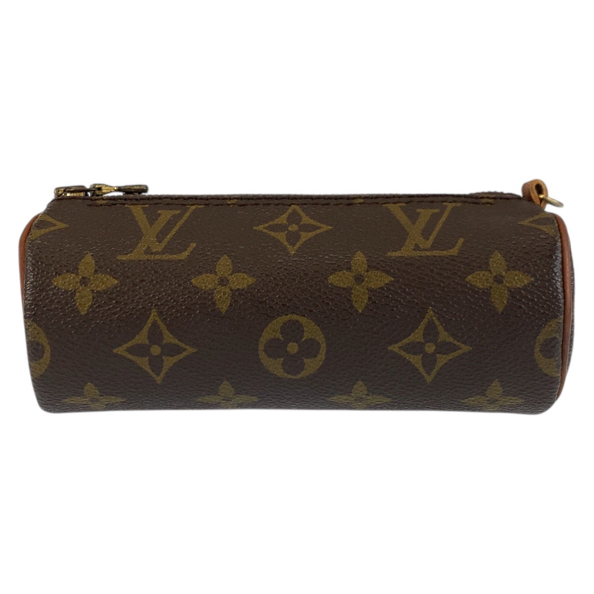 25100
LOUIS VUITTON ルイヴィトン モノグラム パピヨン ポーチのみ ブラウン ゴールド金具 PVC ポーチ 小物入れ レディース B10