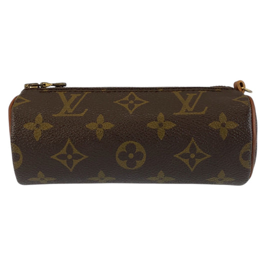 25100
LOUIS VUITTON ルイヴィトン モノグラム パピヨン ポーチのみ ブラウン ゴールド金具 PVC ポーチ 小物入れ レディース B10