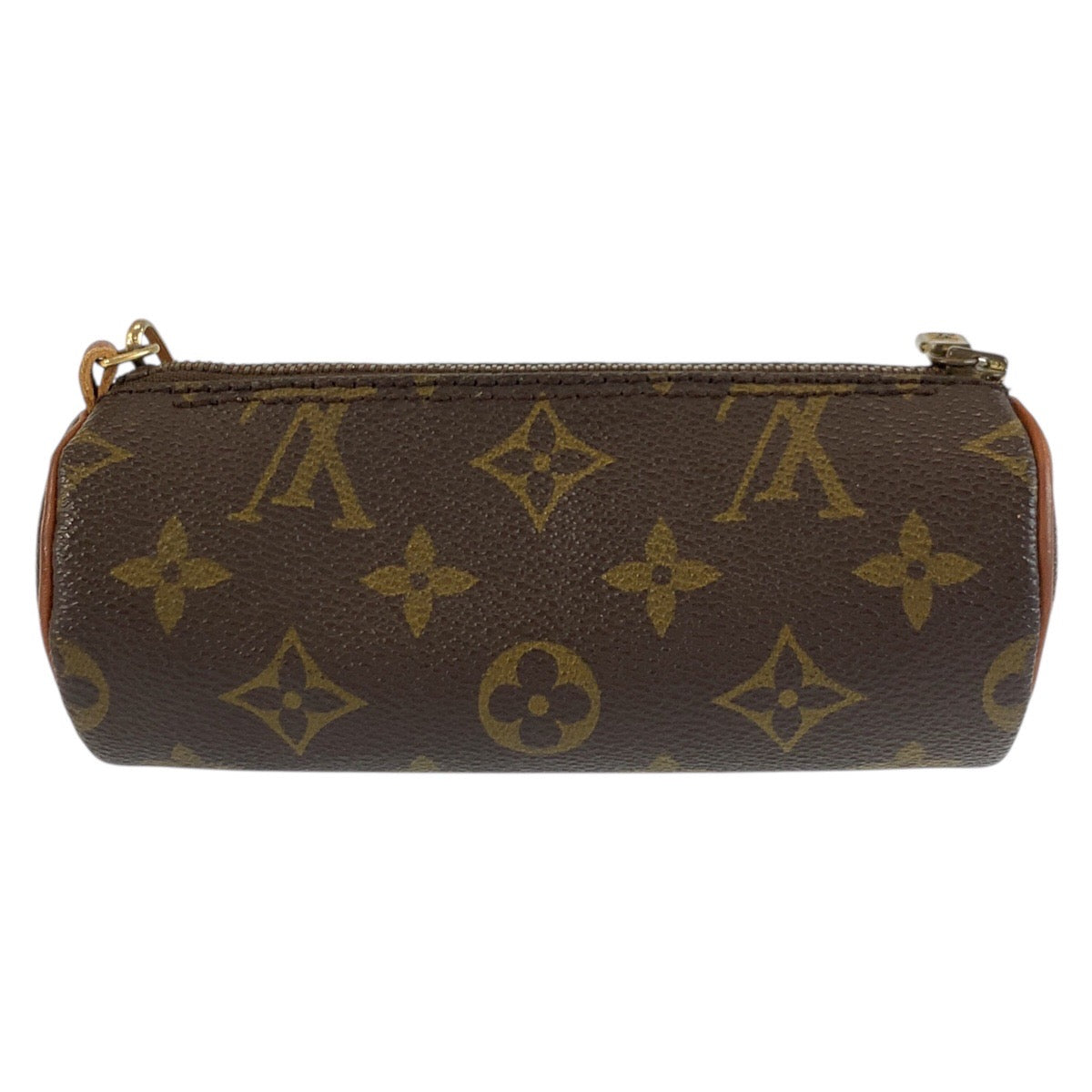 25100
LOUIS VUITTON ルイヴィトン モノグラム パピヨン ポーチのみ ブラウン ゴールド金具 PVC ポーチ 小物入れ レディース B10