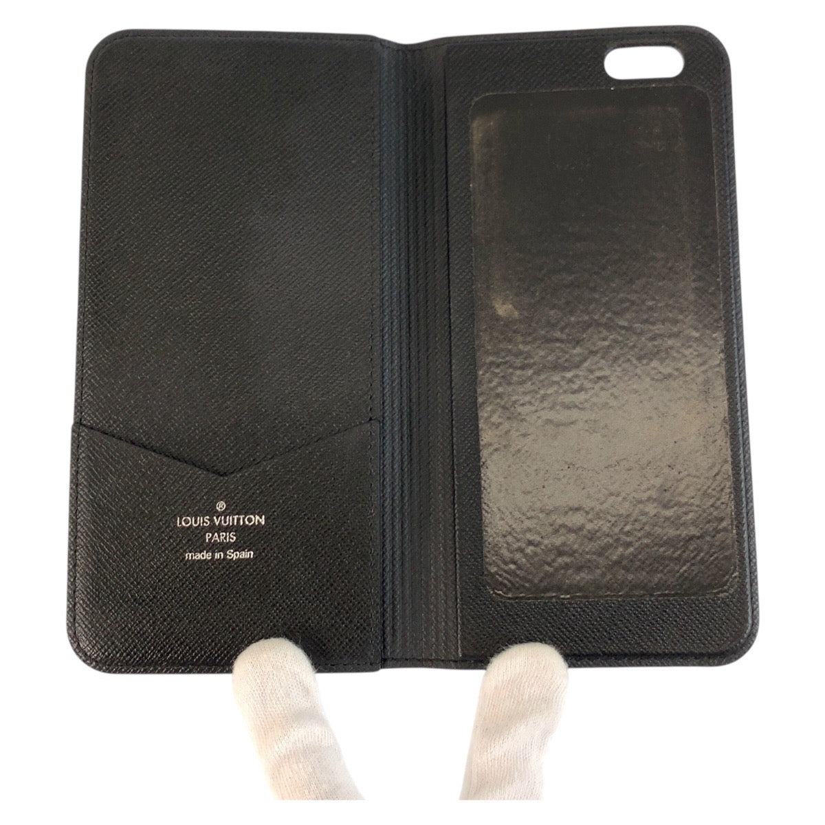 25102
LOUIS VUITTON ルイヴィトン ダミエグラフィット IPHONE6+ フォリオ ブラック 黒 PVC N61245 iPhoneケース 6Plus 6sPlusケース メンズ ABP6