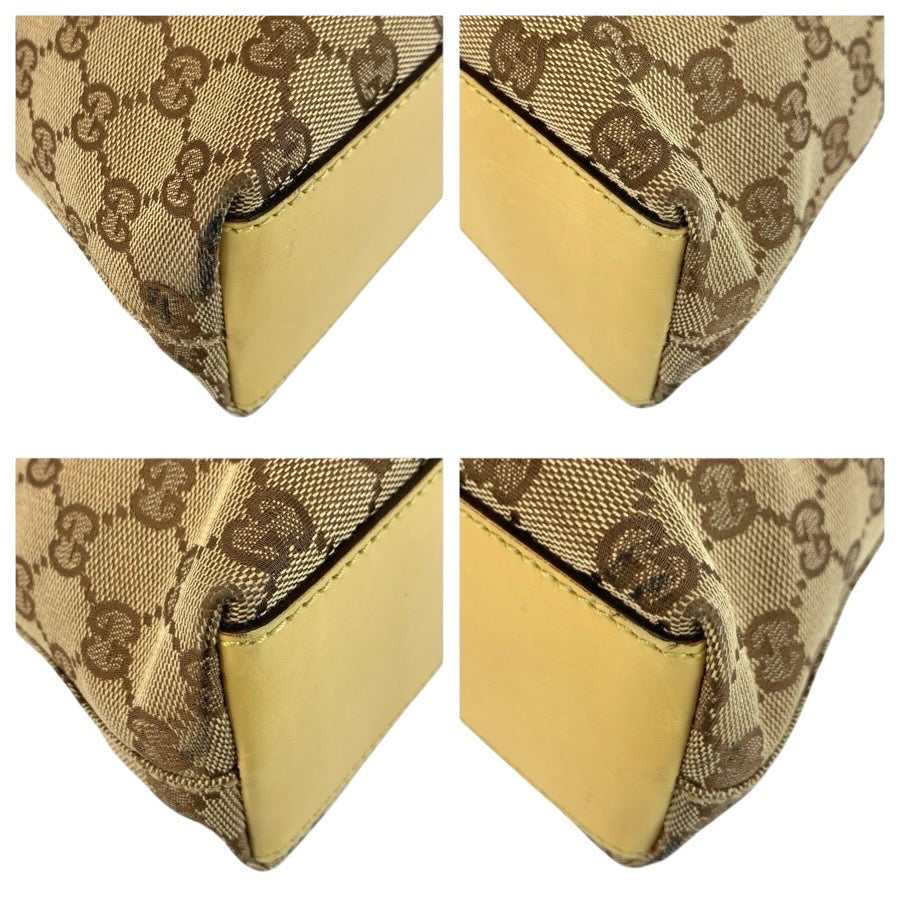 25103
GUCCI グッチ ジャッキー ベージュ イエロー ゴールド金具 GGキャンバス / レザー 110291 ショルダーバッグ レディース AB28