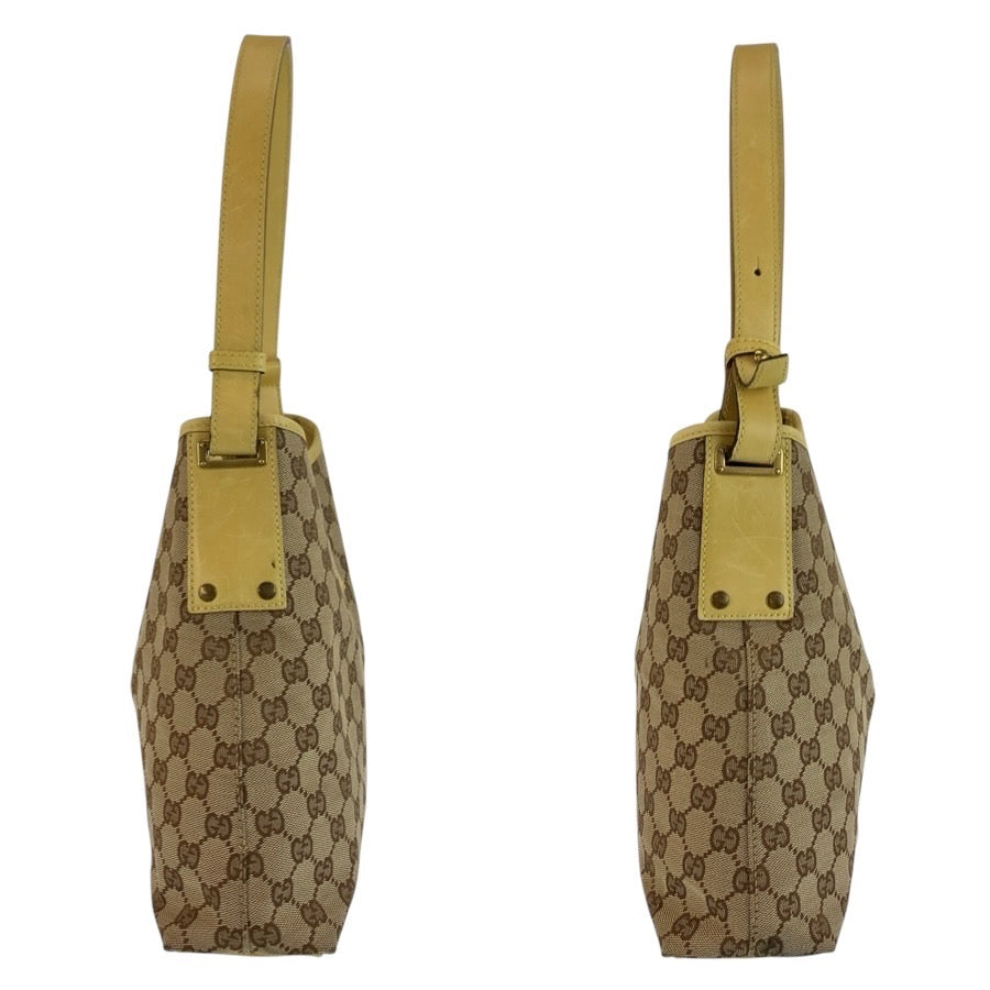 25103
GUCCI グッチ ジャッキー ベージュ イエロー ゴールド金具 GGキャンバス / レザー 110291 ショルダーバッグ レディース AB28