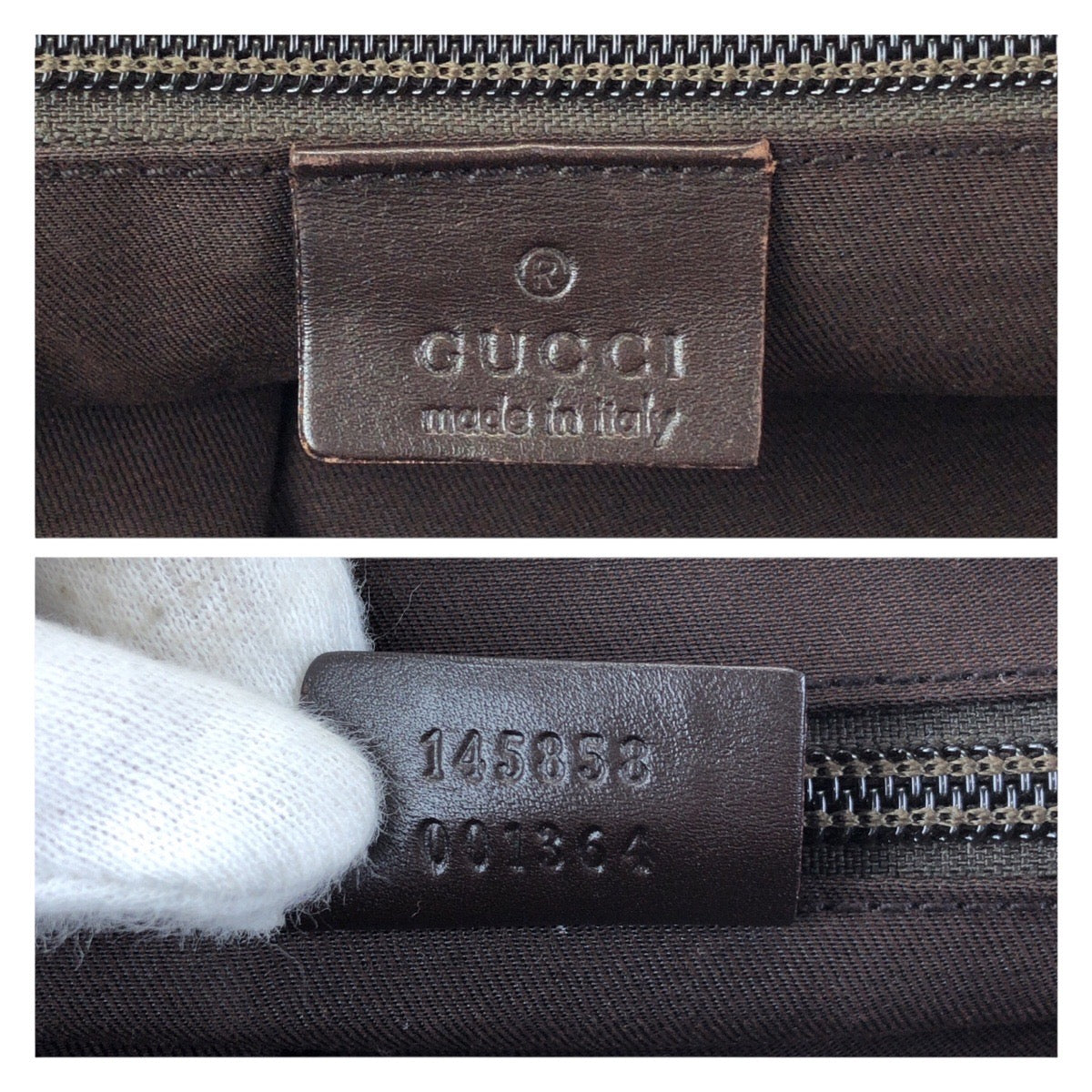 25105
GUCCI グッチ ベージュ ダークブラウン シルバー金具 GGキャンバス / レザー 145858 ショルダーバッグ メッセンジャーバッグ レディース B20