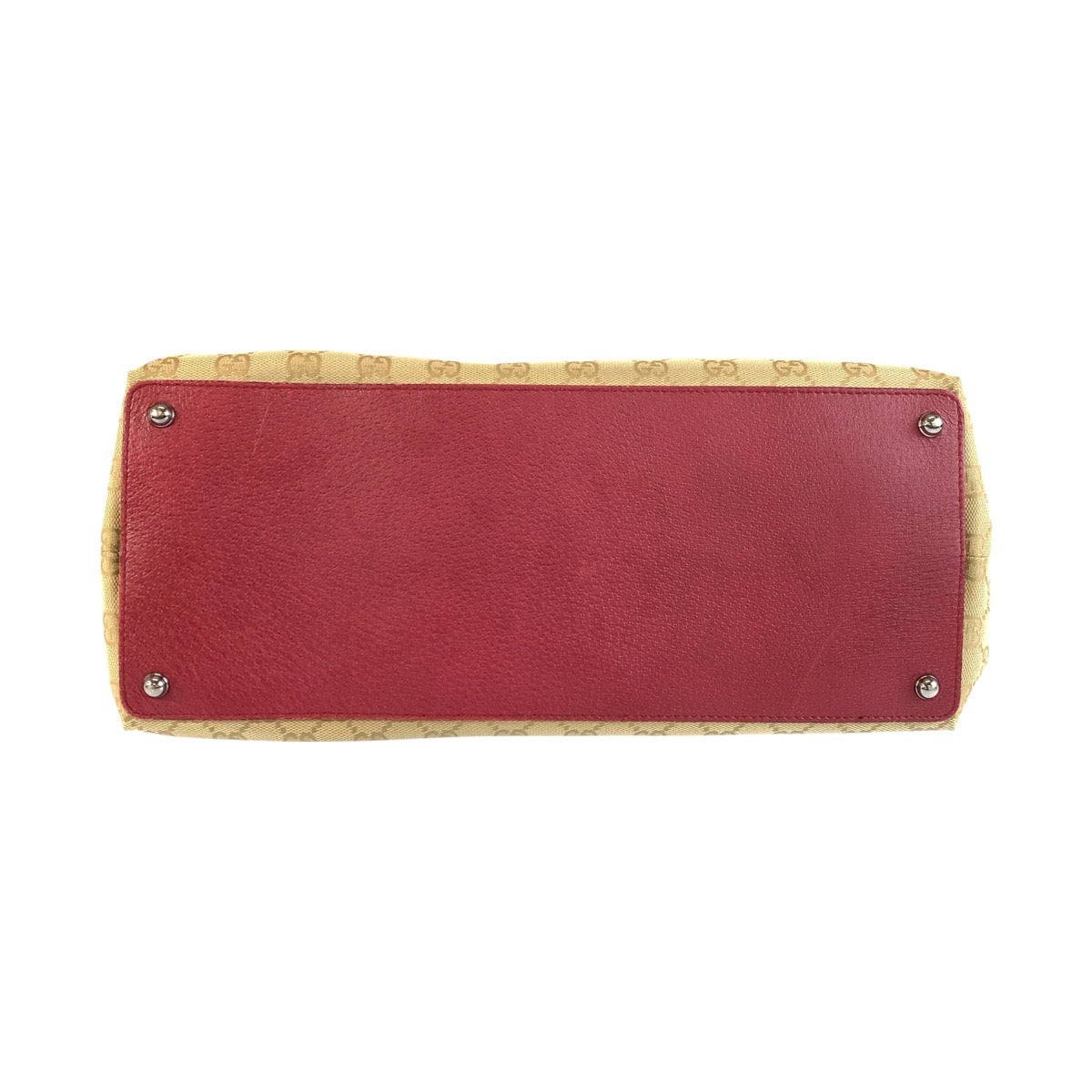 25106
GUCCI グッチ ベージュ ワインレッド GGキャンバス / レザー 120838 トートバッグ ショルダーバッグ レディース ABP42