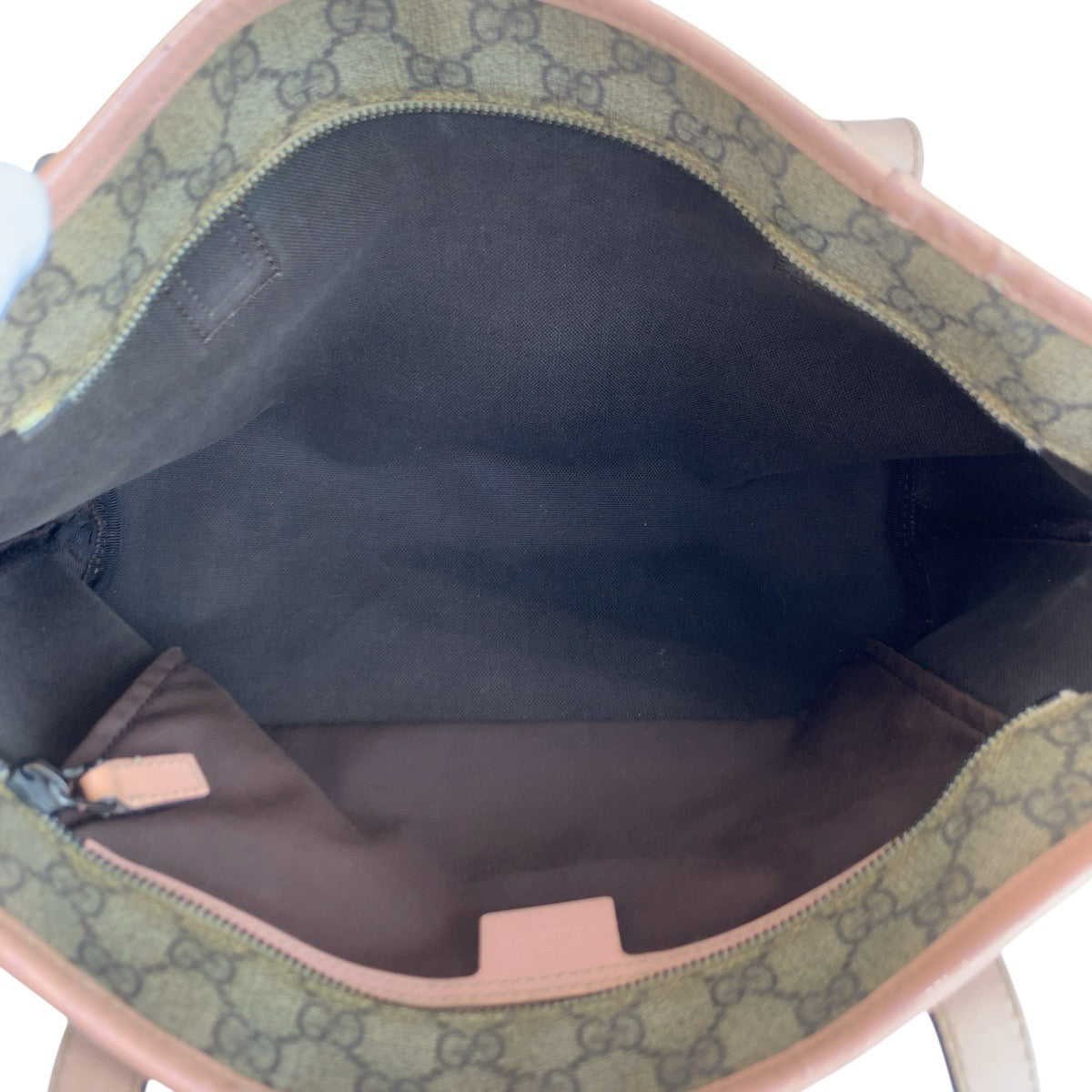 25110
GUCCI グッチ ピンク ベージュ GGスプリームキャンバス / レザー 211133 トートバッグ ハンドバッグ レディース B20