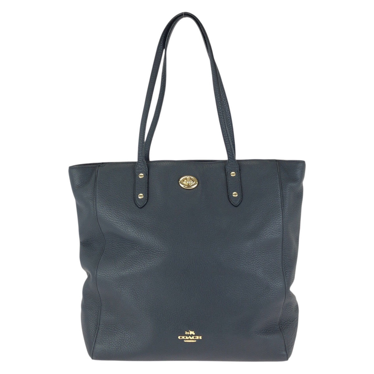 25115
COACH コーチ ネイビー ゴールド金具 レザー F12184 トートバッグ ショルダーバッグ レディース ABP12