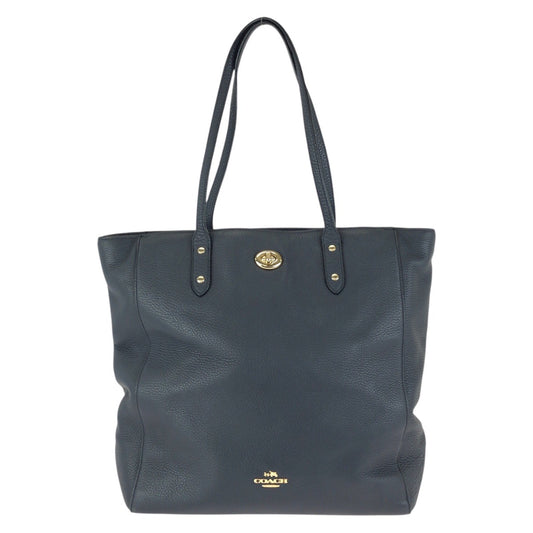 25115
COACH コーチ ネイビー ゴールド金具 レザー F12184 トートバッグ ショルダーバッグ レディース ABP12