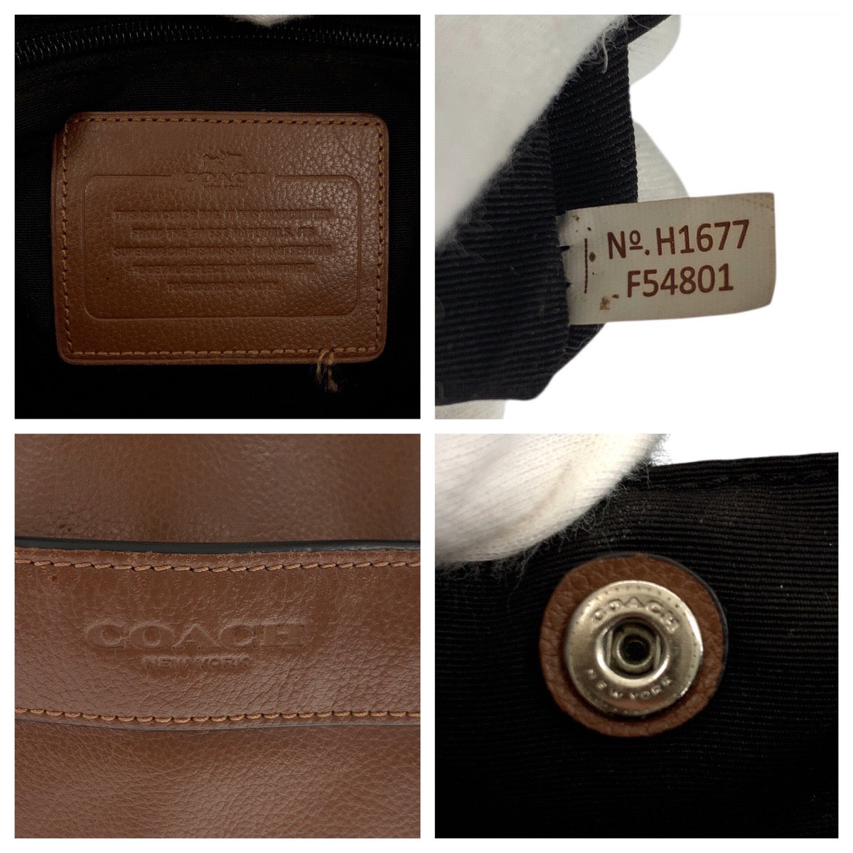 25116
COACH コーチ ハミルトン ブラウン 茶 シルバー金具 スムースレザー F54801 ビジネスバッグ ブリーフケース 2way AB8
