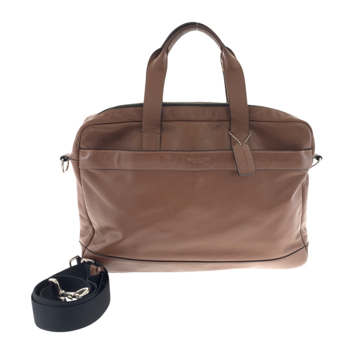 25116
COACH コーチ ハミルトン ブラウン 茶 シルバー金具 スムースレザー F54801 ビジネスバッグ ブリーフケース 2way AB8
