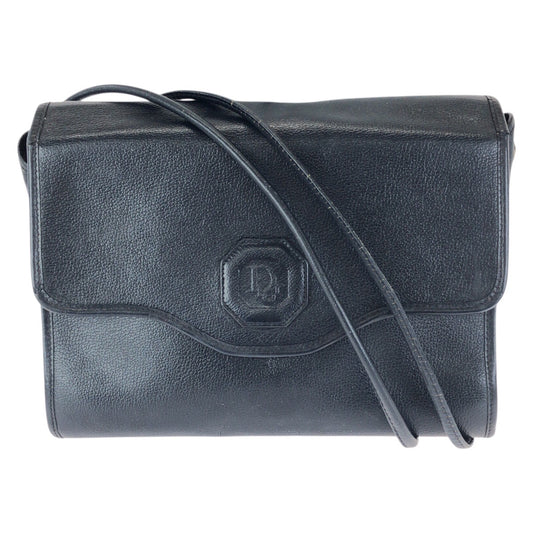 25118
Christian Dior クリスチャンディオール ヴィンテージ トロッター ネイビー ゴールド金具 レザー ショルダーバッグ レディース AB15