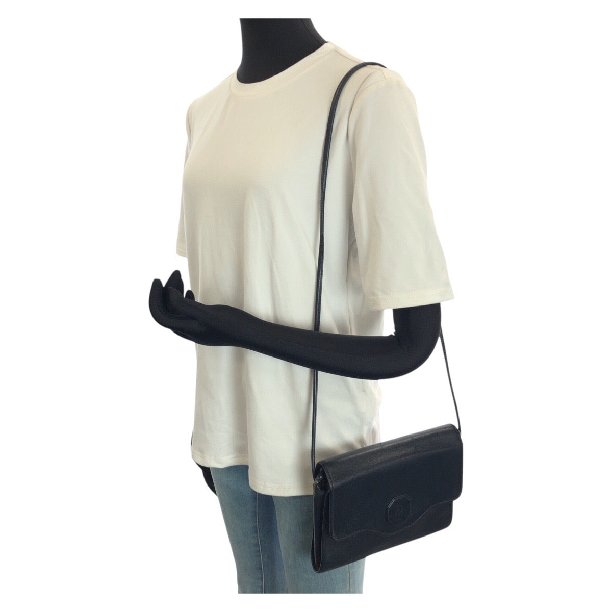 25118
Christian Dior クリスチャンディオール ヴィンテージ トロッター ネイビー ゴールド金具 レザー ショルダーバッグ レディース AB15