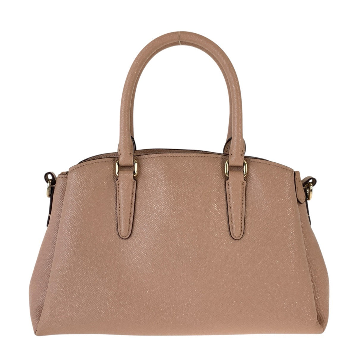 25119
COACH コーチ ベージュ ピンクベージュ PVC ハンドバッグ ショルダーバッグ 2way レディース AB8