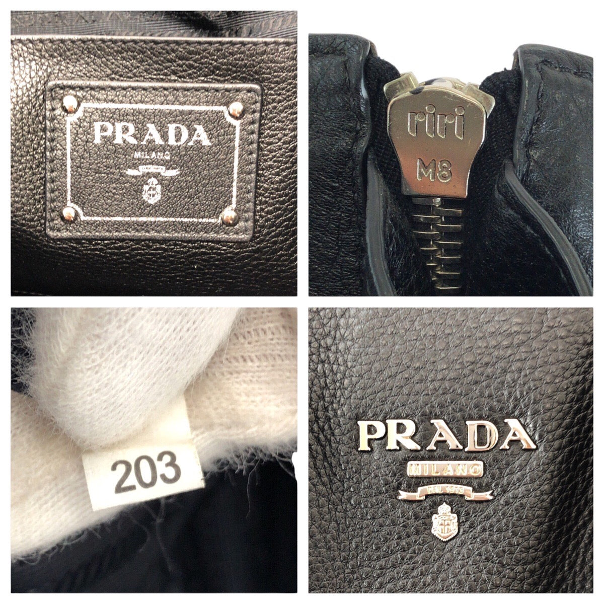 25120
PRADA プラダ ヴィッテロ ダイノ サイドジップ ブラック 黒 シルバー金具 レザー トートバッグ ビジネスバッグ 男女兼用 レディース ABP74