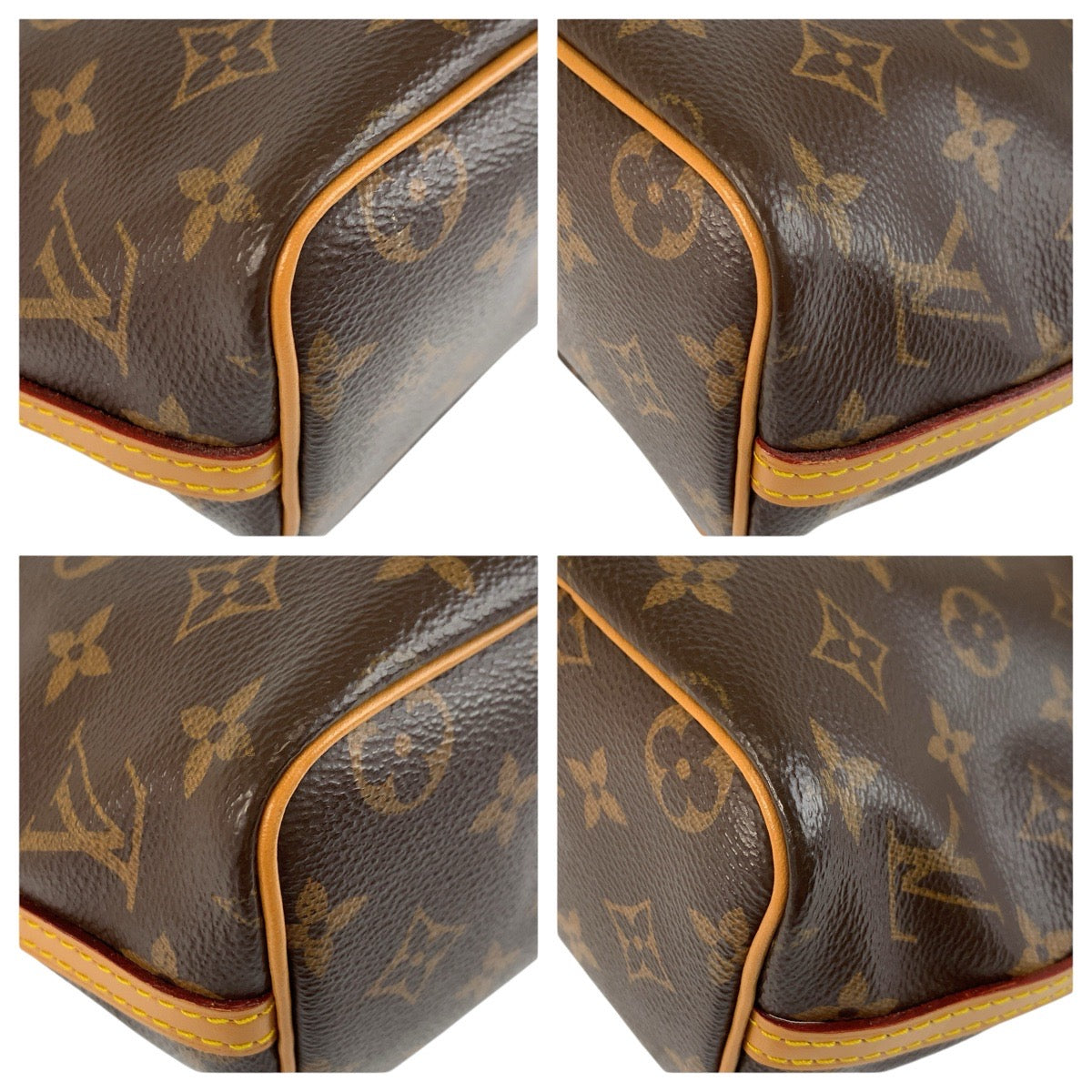 25123
LOUIS VUITTON ルイヴィトン モノグラム ナノ ノエ ブラウン ゴールド金具 PVC / レザー M41346 ショルダーバッグ ポシェット レディース ABP130