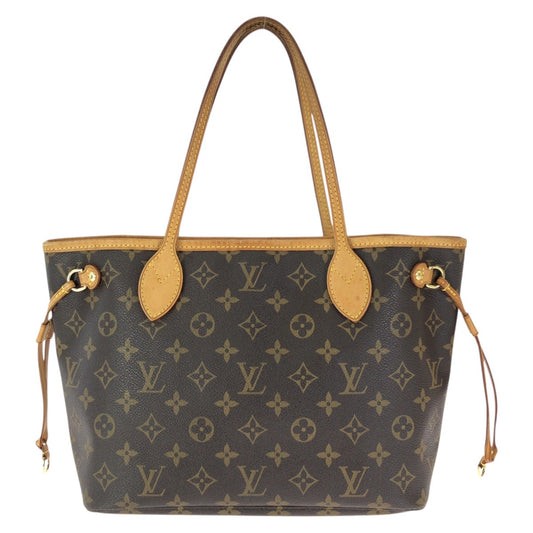 25135
LOUIS VUITTON ルイヴィトン モノグラム ネヴァーフル PM ブラウン ゴールド金具 PVC / レザー M40155 トートバッグ ハンドバッグ レディース ABP110