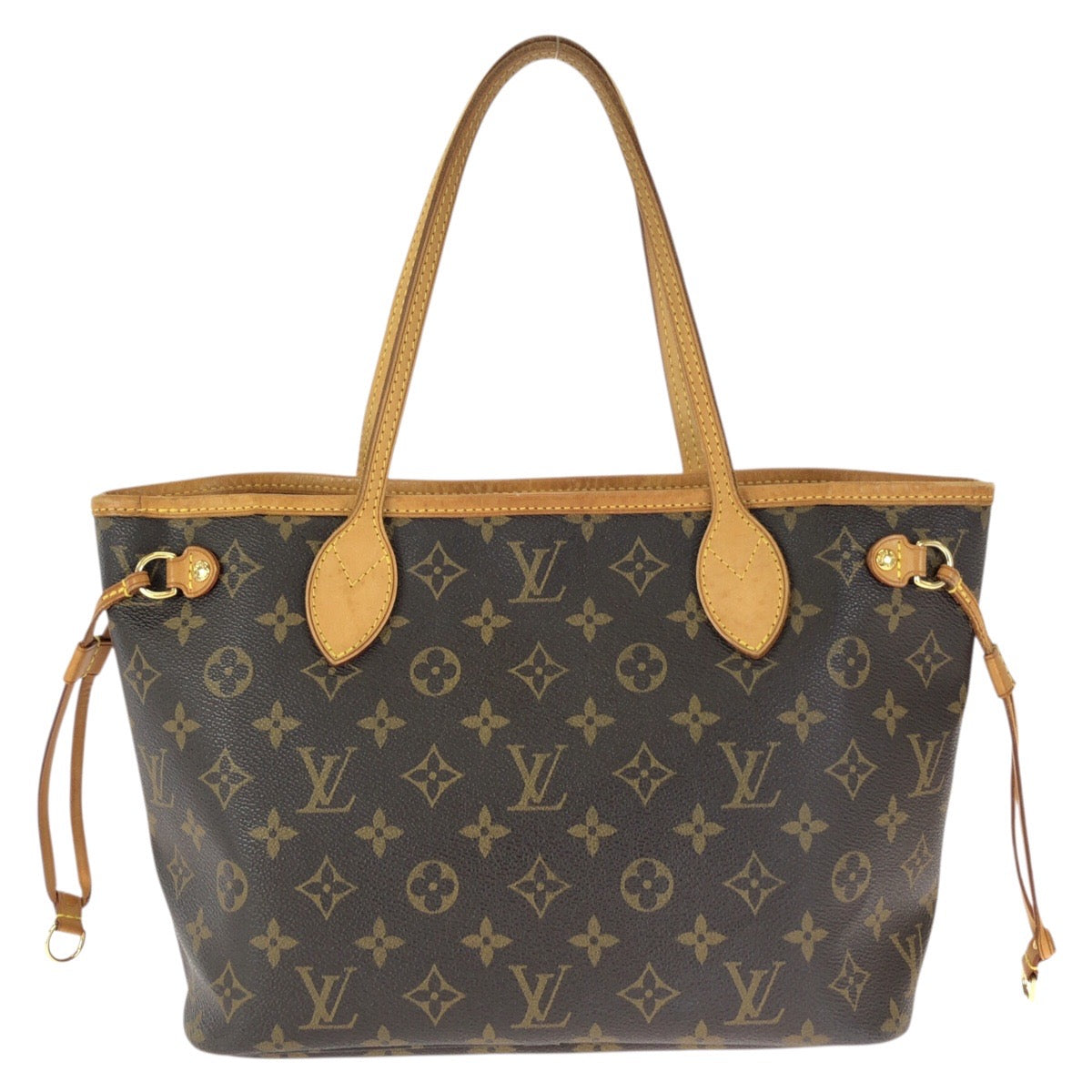 25135
LOUIS VUITTON ルイヴィトン モノグラム ネヴァーフル PM ブラウン ゴールド金具 PVC / レザー M40155 トートバッグ ハンドバッグ レディース ABP110