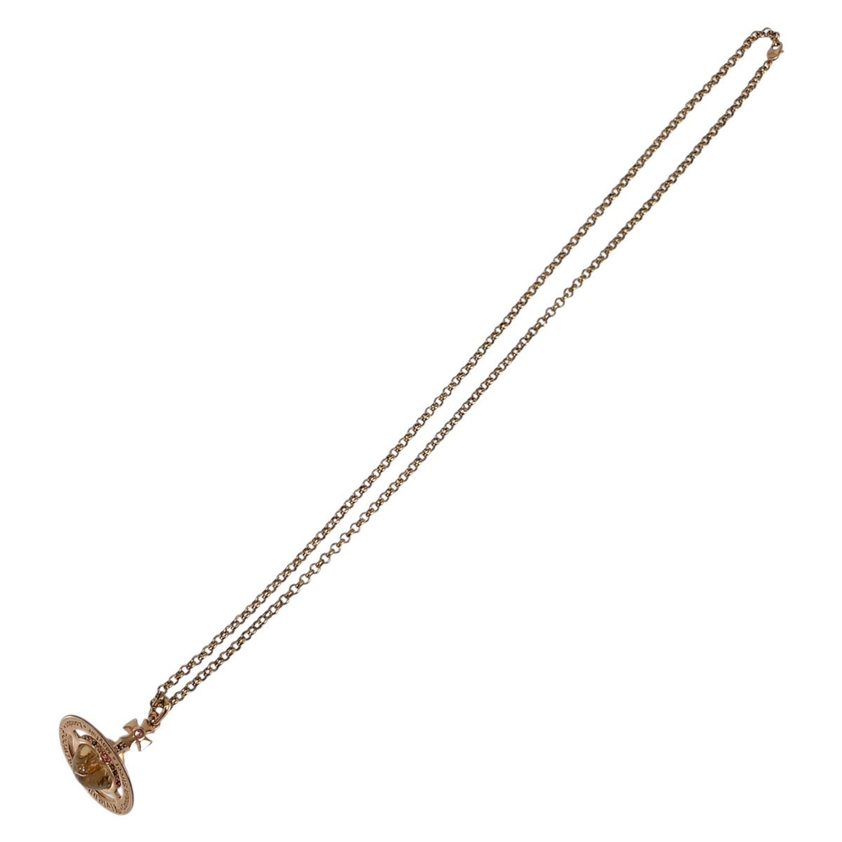 25138
Vivienne Westwood ヴィヴィアンウエストウッド オーブ ピンクゴールド メタル ネックレス 男女兼用 レディース B14