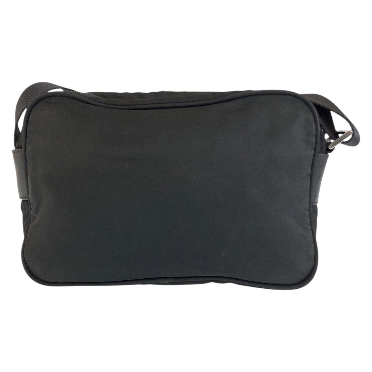 25140
PRADA プラダ テスート 三角ロゴプレート ブラック 黒 シルバー金具 ナイロン ショルダーバッグ カメラバッグ ポシェット メンズ ABP42