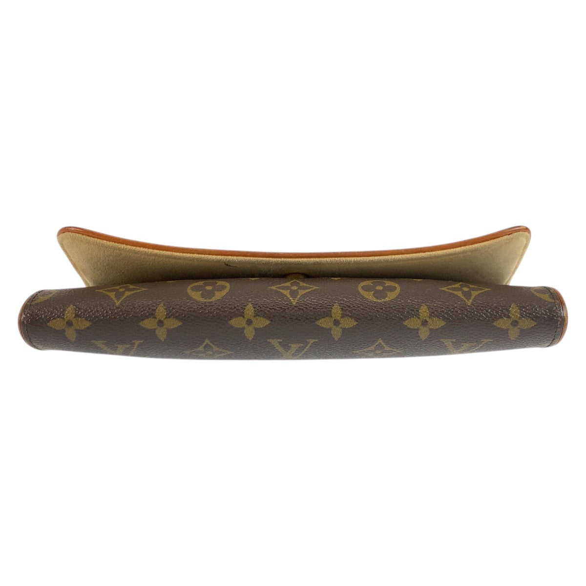 25141
LOUIS VUITTON ルイヴィトン ヴィンテージ モノグラム ポシェットツインGM ブラウン ゴールド金具 PVC / レザー M51852 ショルダーバッグ ポシェット レディース AB35