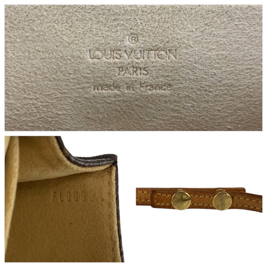 25141
LOUIS VUITTON ルイヴィトン ヴィンテージ モノグラム ポシェットツインGM ブラウン ゴールド金具 PVC / レザー M51852 ショルダーバッグ ポシェット レディース AB35