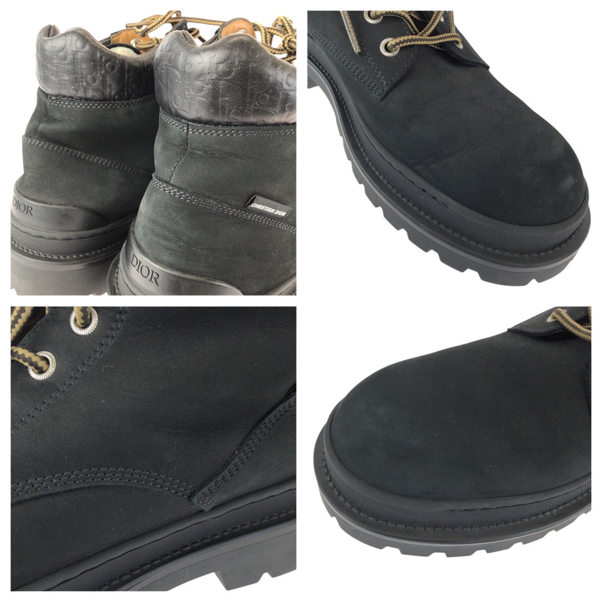 25144
Dior ディオール エクスプローラー サイズ40 ブラック 黒 シルバー金具 レザー 3BO249ZHO ブーツ アンクルブーツ メンズ ABP35