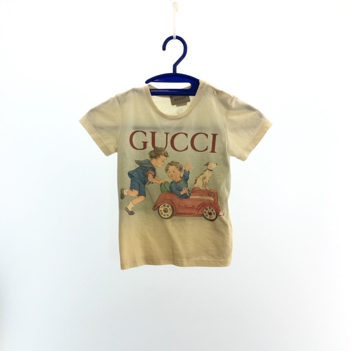 25146
GUCCI グッチ GUCCI×ピーターラビット サイズ24 ベビー ライトベージュ マルチカラー コットン 548034XJENA 半袖Ｔシャツ 男女兼用 キッズ ABP11