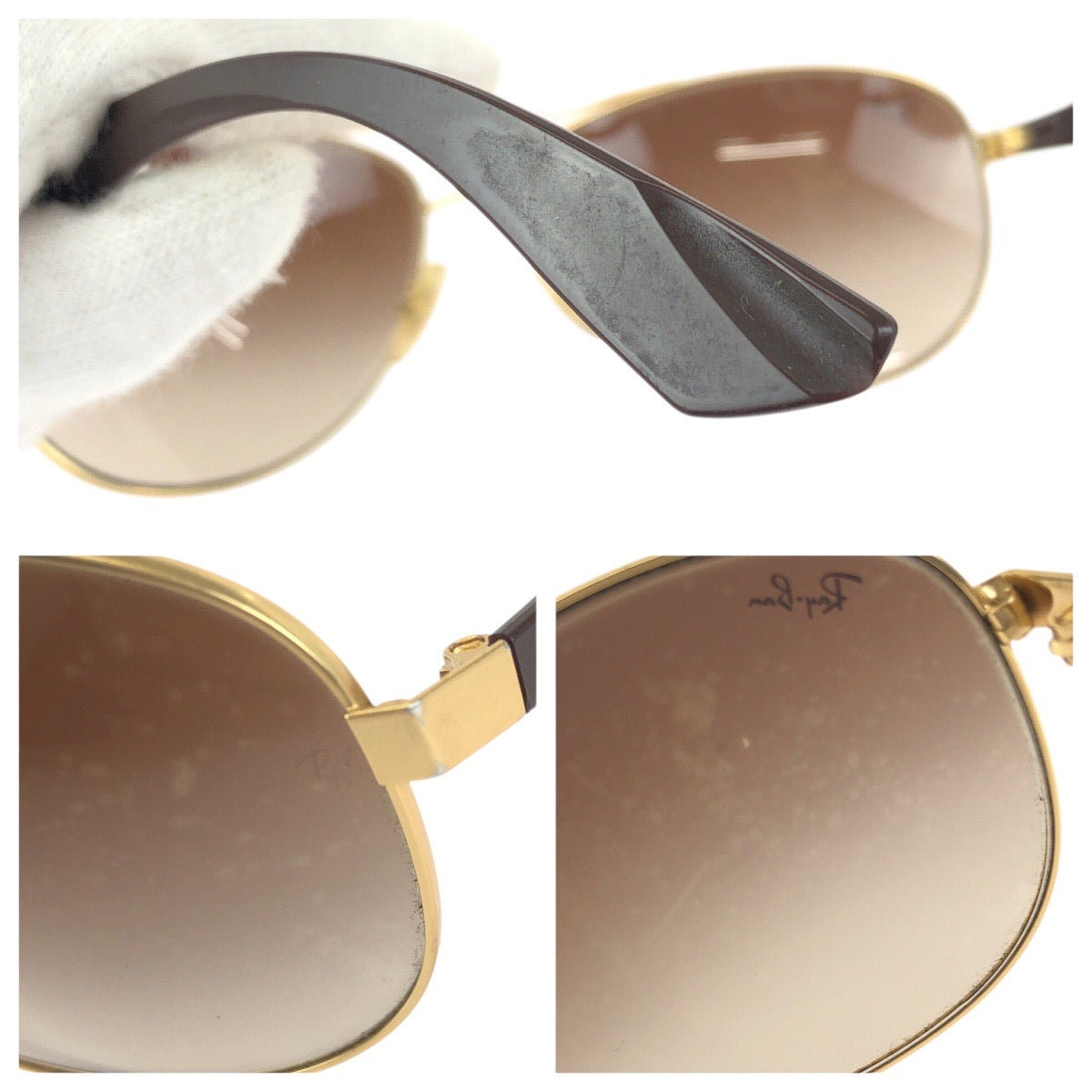 25153
Ray-Ban レイバン ブラウン ゴールド金具 プラスチック / メタル RB3526 112/13 サングラス 男女兼用 ティアドロップ レディース ABP14