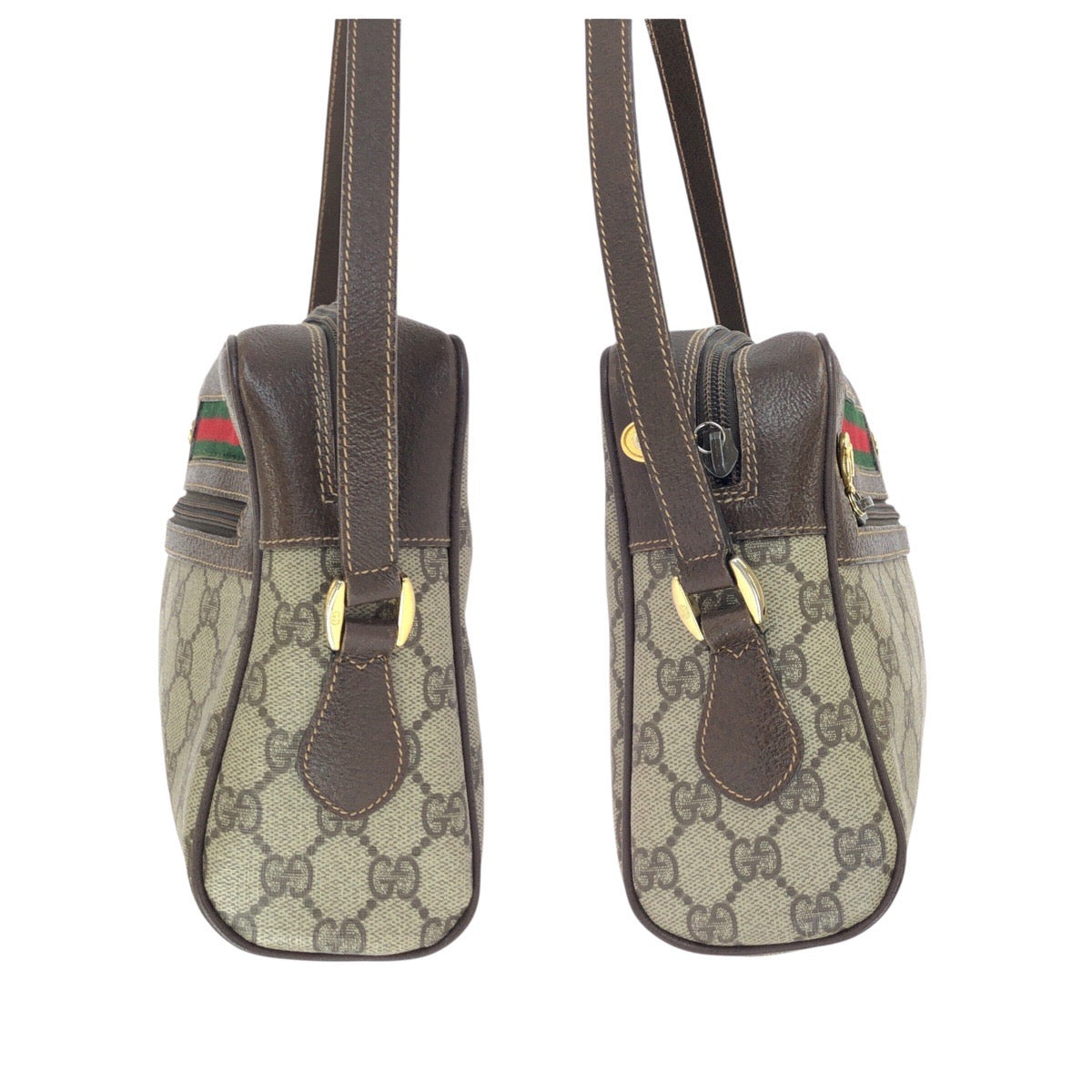 25159
GUCCI グッチ ヴィンテージ オールドグッチ シェリーライン ベージュ ブラウン ゴールド金具 GGスプリームキャンバス 001 56 6479 ショルダーバッグ レディース ABP35
