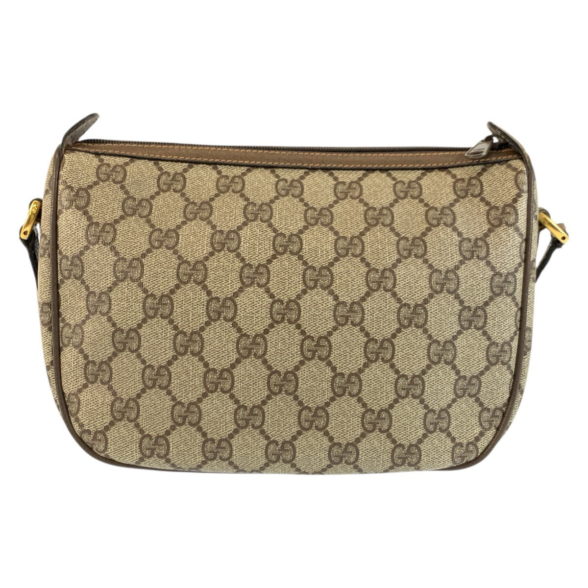 25160
GUCCI グッチ ヴィンテージ シェリーライン ベージュ ブラウン GGスプリームキャンバス 89 02 032 ショルダーバッグ ポシェット レディース AB30