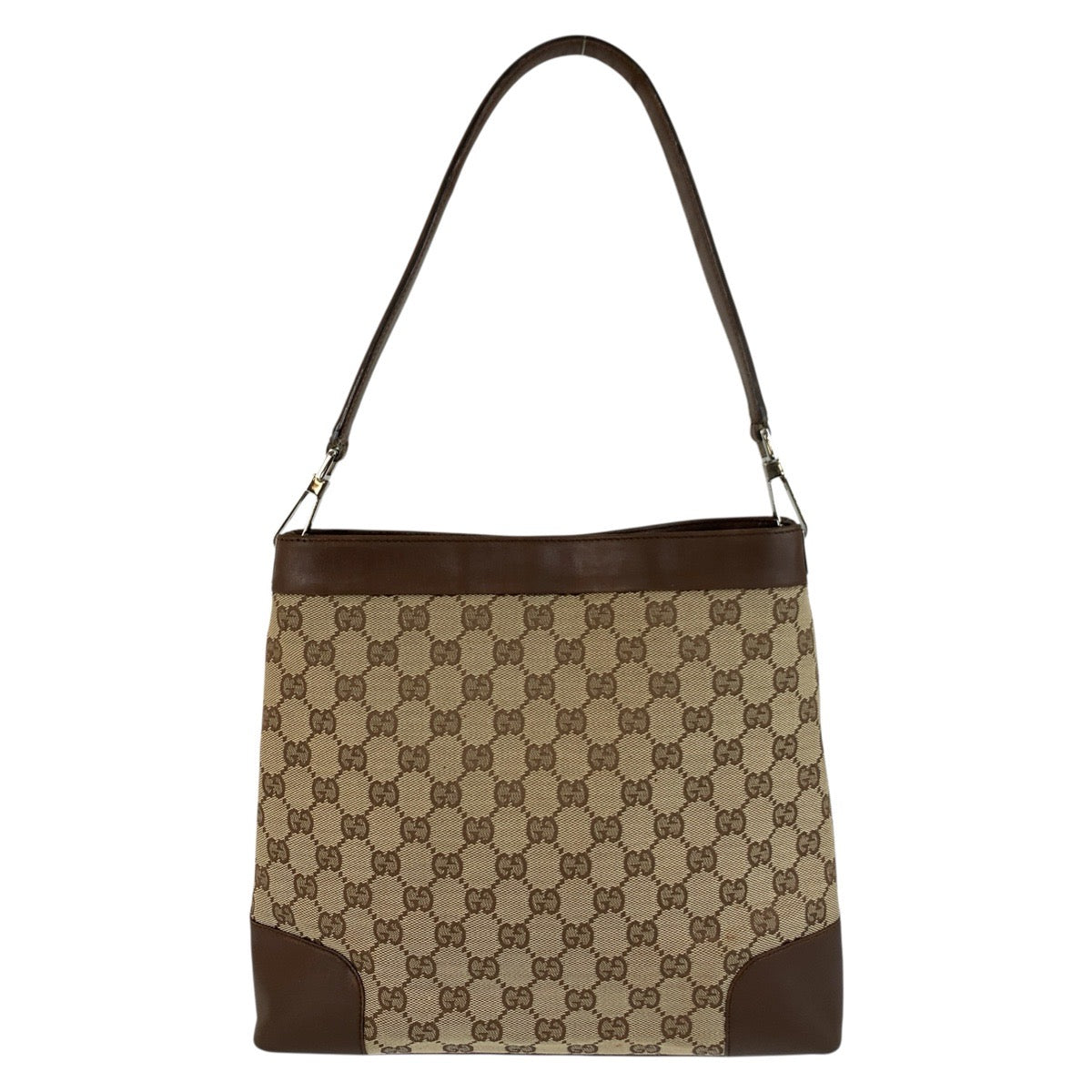 25164
GUCCI グッチ ブラウン ベージュ GGキャンバス / レザー 33900 ショルダーバッグ レディース AB28