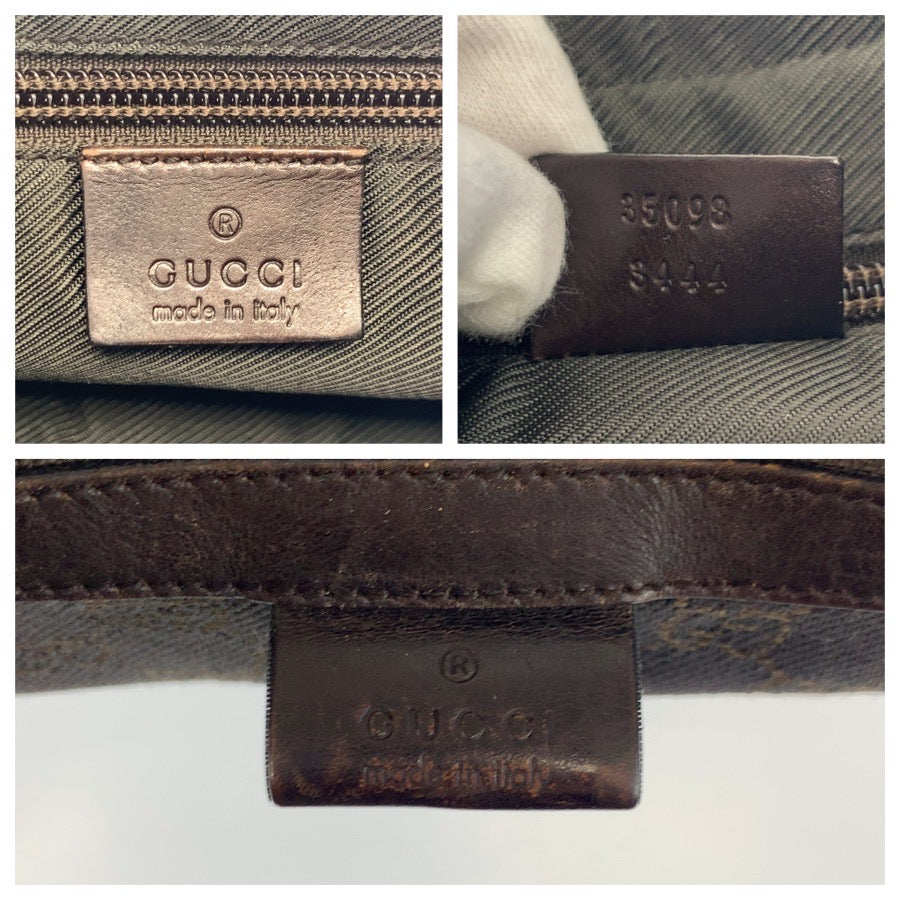 25165
GUCCI グッチ ブラウン GGキャンバス 35098 ショルダーバッグ レディース AB30