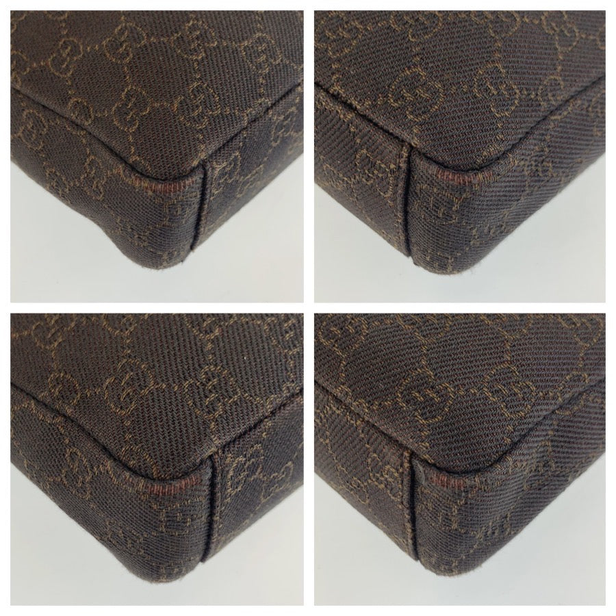 25165
GUCCI グッチ ブラウン GGキャンバス 35098 ショルダーバッグ レディース AB30