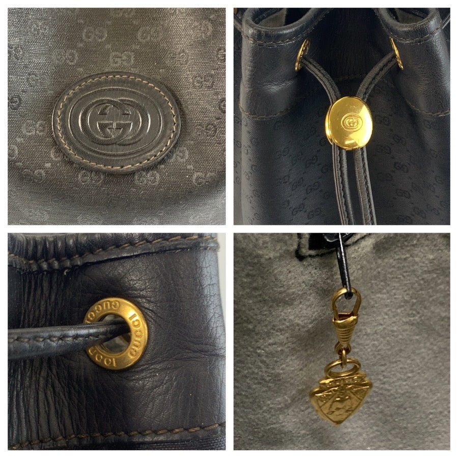 25168
PRADA プラダ ヴィンテージ マイクロGG ブラック 黒 ゴールド金具 GGスプリームキャンバス 001 115 5933 ショルダーバッグ レディース AB35