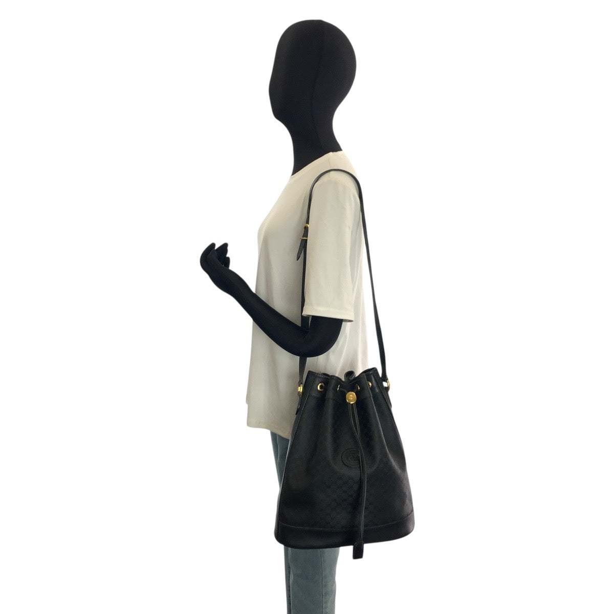25168
PRADA プラダ ヴィンテージ マイクロGG ブラック 黒 ゴールド金具 GGスプリームキャンバス 001 115 5933 ショルダーバッグ レディース AB35